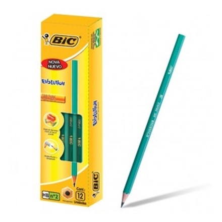 LAPIZ DE GRAFITO BIC EVOLUTION HB CJ X12